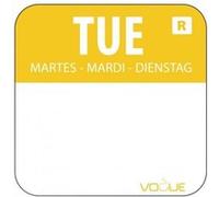 Etiquettes Alimentaires Code Couleur Jaune Mardi 24 mm - - 24 G