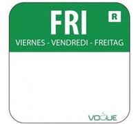 Etiquettes alimentaires code couleur vert vendredi 24mm - - Polypropylène24 24 Vert G