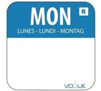 Etiquettes Alimentaires et Distributeur - x 1000 - Vogue - - 24x24mm Bleu G