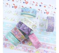 Étiquettes Autocollantes Washi, 2 Pièces/Lot, Nouvelles Bandes De Dessin Animé Melody Kuromi, Modèle Cerise Pour Album, Décor Pour Scrapbooking, Diy Bricolage