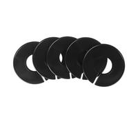 Étiquettes de cintre diviseur taille placard rond en plastique | Noir, 100 pièces, rondes, for l'organisation des vêtements : trier les vêtements par taille sur les tringles de placard
