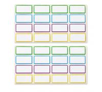 Étiquettes Nom Scolaires Basique 1 pour Enfants - 32 Stickers 40x20 mm