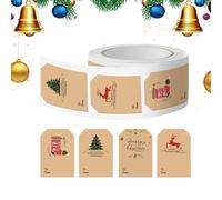 Étiquettes nominatives de Noël | Lot de 300 étiquettes nominatives festives décoratives - Étiquettes autocollantes de vacances | Pour fête en , bricolage, amateurs, , adultes, salle de