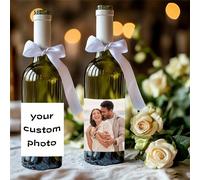 Étiquettes photo personnalisées et autocollants de bouteille de fête personnalisables sont parfaits pour décorer les bouteilles pour les anniversaires, les mariages, les anniversaires et les fêtes. 10