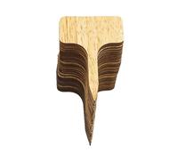 Étiquettes pour plantes, Étiquettes de plantes en bois bambou Type T 10x6cm, for graines bonsaï, herbes pot, fleurs, 5 à 50 pièces(50pcs)