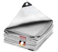 etm Bâche de Protection 140g/m² imperméable 3x5m Blanc Bâche polyvalente pour la protection contre les intempéries - Idéale pour le jardin - Stabilisée aux UV, enduite des deux côtés