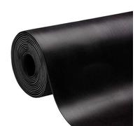 etm - Revêtement de Sol en Caoutchouc antidérapant - Tapis de Sol Usage Industriel - Protection amortissante Contre Les Chocs et l'usure pour Zones de Chargement - Fein gerippt, Noir 100x500 cm, 3mm