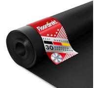 ETM SBR Tapis en Caoutchouc 120 x 150 cm. 6 mm - Noir et Lisse - Tapis de Protection de bâtiments antidérapant en Caoutchouc Tapis de Sol - Revêtement de Sol Plaque en Caoutchouc