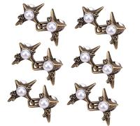 Étoile croisée Étoile Tendeur de Taille Métal Revêtement Inoxydable Clip Réglable Pour Pantalon Ample Ajusteur de Taille Accessoire Vêtements Élégant