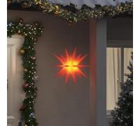 Étoile de Moravie avec LED pliable rouge 43 cm