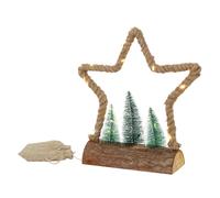 Étoile de Noël en Jute avec LED