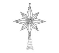 Étoile de sapin - Cimier de sapin | Décorations octogonales réutilisables | Décoration de vacances pour intérieur ou extérieur, cheminée, étagère, bureau, ferme, appartement, restaurant, hôtel