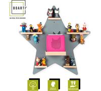 Étoile d'étagère pour enfants / Suspension pour Tonie Box et figures Tonie / Étagère d'économie d'espace / H. 55 x W. 52 x D. 19 cm / Étagère murale pour boîte à musique et figures Inserts magnétiques