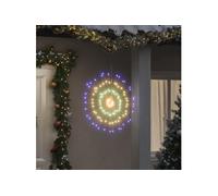 vidaXL Étoile de Noël rayonnante 140 LED Multicolore 17 cm 8 pcs
