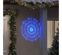 vidaXL Étoile rayonnante de Noël 140 LED 4 pcs bleu 17 cm