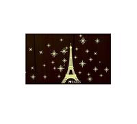 Étoiles lumineuses 3D fluorescentes J'aime Paris Tour Autocollant mural Autocollant de fond pratique et populaire Durabilité