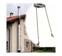 Étrier de fixation conduit cheminée poêle à bois, support extérieur complet | Acier inoxydable, maintient le tuyau aligné, évite les vibrations, installation simple(7.0 inch(180mm) Dia)