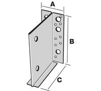 Étrier en âme intérieure SIMPSON - A70xB155xC130 - ép.2 mm - ETNM155/130/2