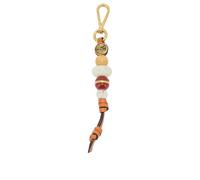 ETRO porte-clés en acrylique et cuir femme orange - UNI