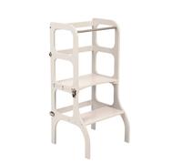 Ette Tete – Tour d'apprentissage Step'n'Sit – Pliable siège 45 cm bouleau vernis UV gris