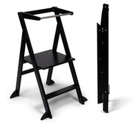 Ette tete Tour d'apprentissage pliable « Step'n'Fold », noir, avec support supplémentaire