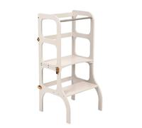 Ette Tete Tour d'apprentissage STEP'n'Sit® Convertible 2 en 1, fermoirs dorés, Gris