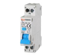 ETTROIT JXL30-32 Disjoncteur magnétothermique différentiel, 1P+N, 6-32A, 30mA, 240V, 4,5kA (C10-10A)