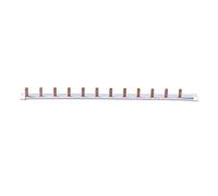 ETTROIT - Peigne cadre électrique terminal de connexion 1P monopolaire 63A 12 modules modèle L 90°