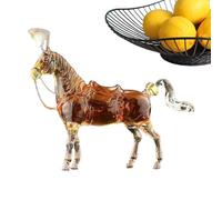 ETUCYNG Bouteille de whisky - Récipient à vin en verre en forme de cheval - Récipient pour boissons, bar, boissons, spiritueux, bar, fête et cuisine