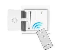 ETUCYNG Bouton poussoir automatique sans fil - Interrupteur d'éclairage Télécommande Portée 10 m Télécommande Variateur pour maison, porte, mur, pièce, ventilateur de voiture