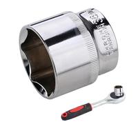 ETUCYNG Douille 36 Mm,Douille Hexagonale 6 Pans Pour Cliquets À Embout - Accessoires pour Clé à Pneu en Acier Destinés aux Gros Véhicules et Engins de Chantier