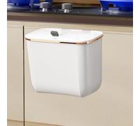 ETUCYNG Poubelle Murale - Poubelle de Cuisine avec Couvercle,Conteneur 7L Amovible Montable, Accessoire Cuisine Gain de Place,Accessoire Pour Armoire Et Meuble
