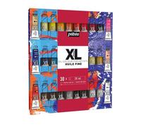 Etui 30 tubes de 20 ml Peinture Huile Fine XL Assortis et Pinceau