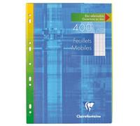 Etui 400 feuillets mobiles Clairefontaine Metric format A4 21 x 29,7 cm - grands carreaux