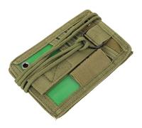 Étui à Badge Multifonction Portable en Tissu Oxford Vert | Protection et Rangement Réutilisables, Format Fin et Léger, pour Employés de Bureau et Étudiants
