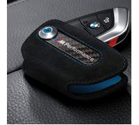 Étui à clés BMW M Performance en Alcantara, compatible avec BMW Razr 3 et 4 boutons, noir