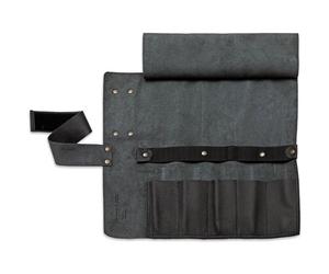 Étui à couteaux roulant, noir, en cuir, F.DICK