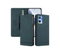 Etui à rabat pour OPPO Find X5 Lite protection RFID, étui portefeuille magnétique fin en cuir PU avec 2 emplacements pour cartes, compatible avec