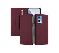 Etui à rabat pour OPPO Find X5 Lite protection RFID, étui portefeuille magnétique fin en cuir PU avec 2 emplacements pour cartes, compatible avec