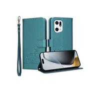 Etui à rabat pour OPPO Find X5 Pro protection RFID, antichoc, fin, fermeture magnétique, portefeuille en cuir avec 3 emplacements pour cartes et