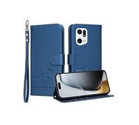 Etui à rabat pour OPPO Find X5 Pro protection RFID, antichoc, fin, fermeture magnétique, portefeuille en cuir avec 3 emplacements pour cartes et