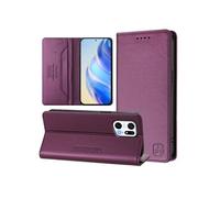 Etui à rabat pour OPPO Find X5 Pro protection RFID, magnétique et antichoc, en cuir PU avec 2 emplacements pour cartes, compatible avec OPPO Find X5