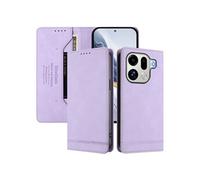 Etui à rabat pour OPPO Find X9 Pro protection RFID, étui portefeuille magnétique fin en cuir PU avec 2 emplacements pour cartes, compatible avec OPPO