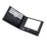 Etui bloc-notes 'GUBBIO', cuir nappa, noir