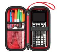 Etui calculatrice rouge pour TI-84 Plus CE/EVO/TI-30XS/TI-Nspire CX II