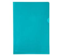 Etui carton de 100 pochettes coin PVC lisse haute résistance 13/100e - A4 - Vert