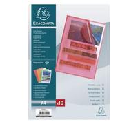 Pochettes perforées Exacompta A4 polypropylène lisse 9/100e - Étui de 100