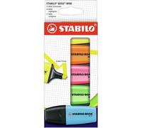 Etui Carton De 5 Surligneurs Stabilo Boss Mini - Assortiment Fluo