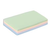 Etui de 100 fiches Bristol - 105x148 - Quadrillé couleur perforé
