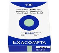Étui de 100 fiches - bristol ligné non perforé 105x148mm - Bleu ciel